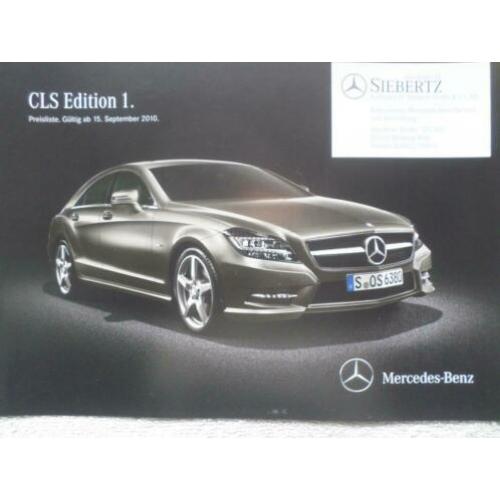 Mercedes CLS Edition 1 Brochure