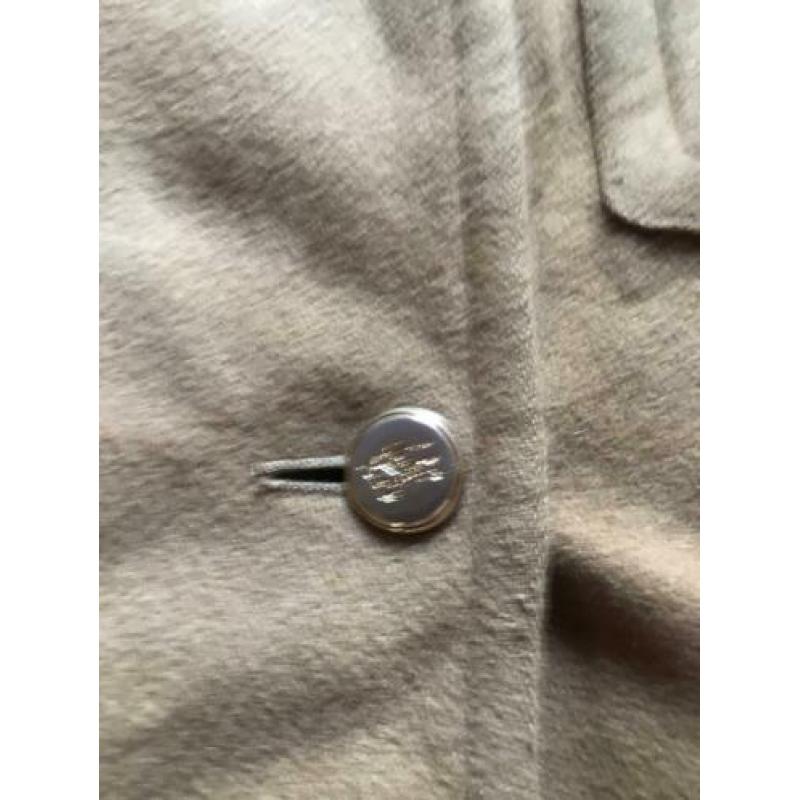 Burberry vintage Wol/Kasjmier dames jas mt 40.