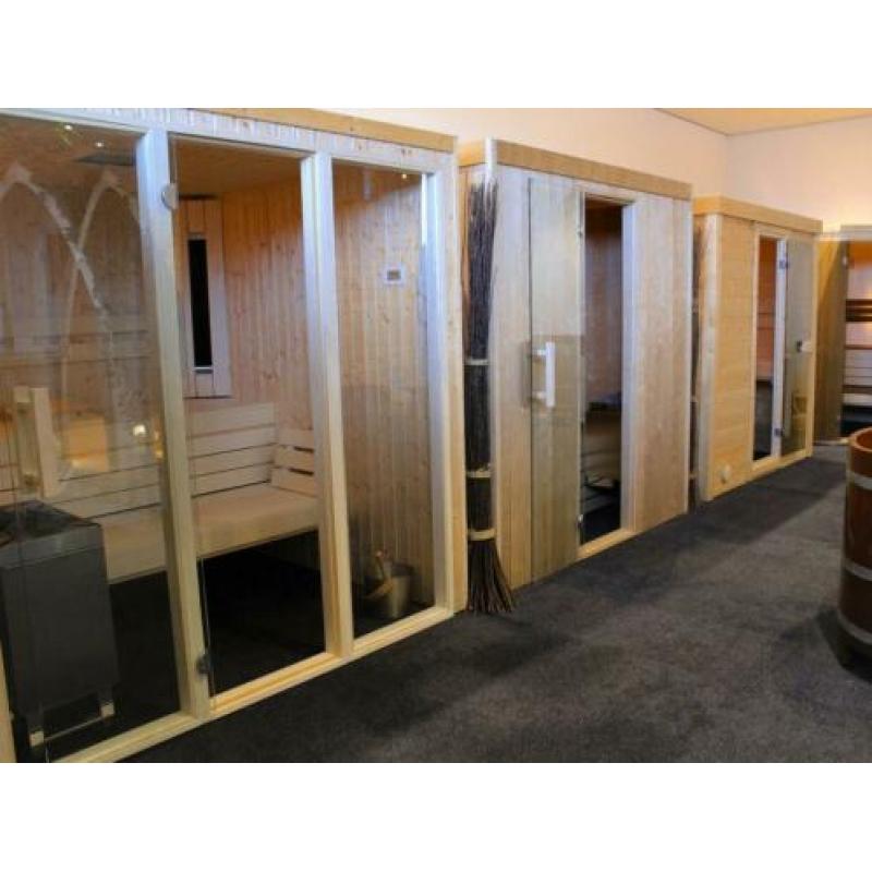 Alle soorten sauna's in de showroom van BASTU. Kom langs.