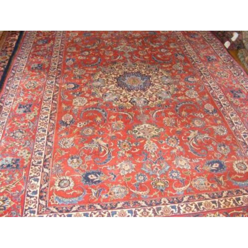 Antiek Handgeknoopt Perzisch Tapijt Esfahan Maat2.50X3.60,cm