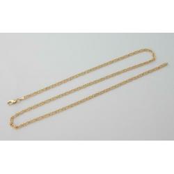 Prachtige 14 karaat Gouden Ketting Valkoog-schakel 45.5cm