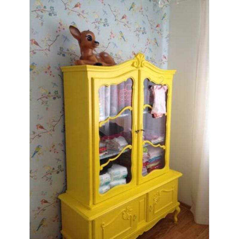 Brocante kast buffetkast servieskast queen ann