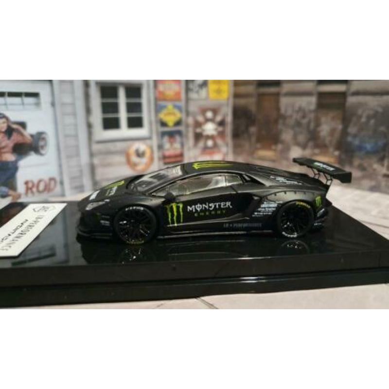 1:64 JEC Lamborghini Aventador LIBERTY WALK Monster energy