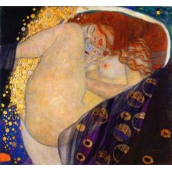 Gustav Klimt (1862) Giclee op doek " Twee vrouwen "