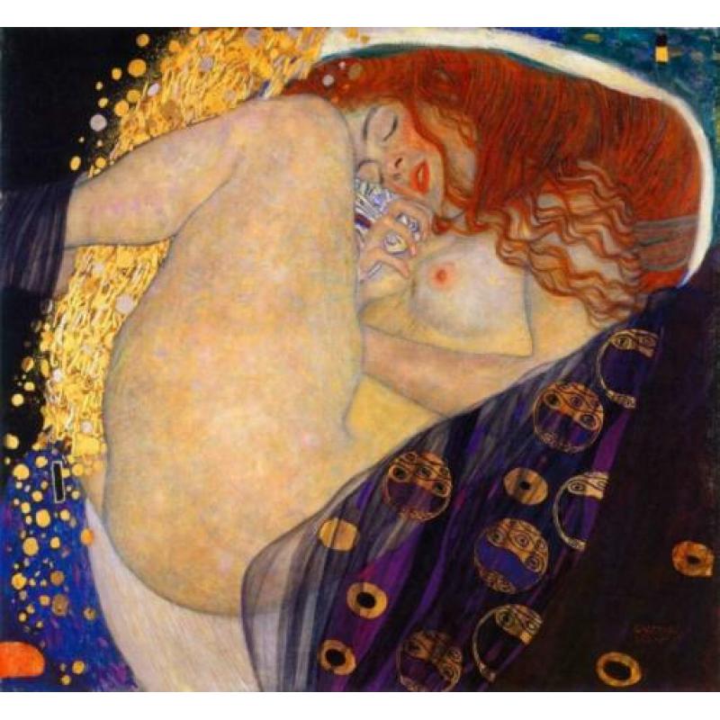 Gustav Klimt (1862) Giclee op doek " Twee vrouwen "