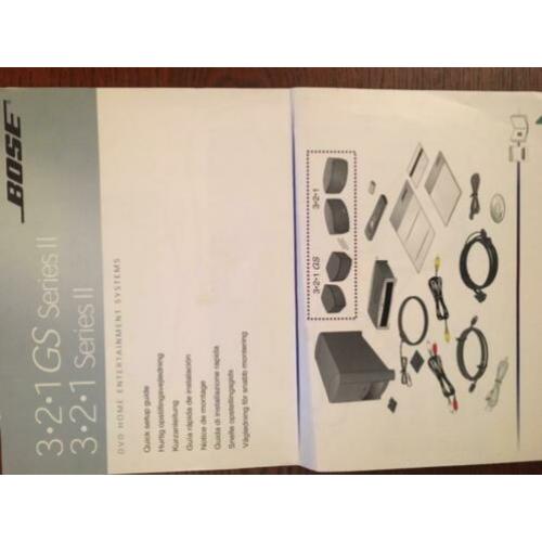 Bose 1-2-3 apparatuur met speakers