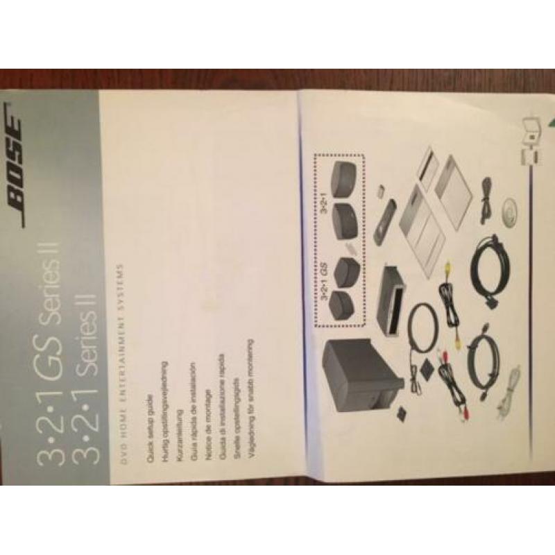 Bose 1-2-3 apparatuur met speakers
