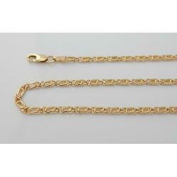 Prachtige 14 karaat Gouden Ketting Valkoog-schakel 45.5cm