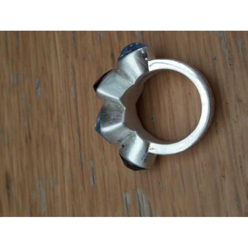 Dryberg ring blauwe steentjes