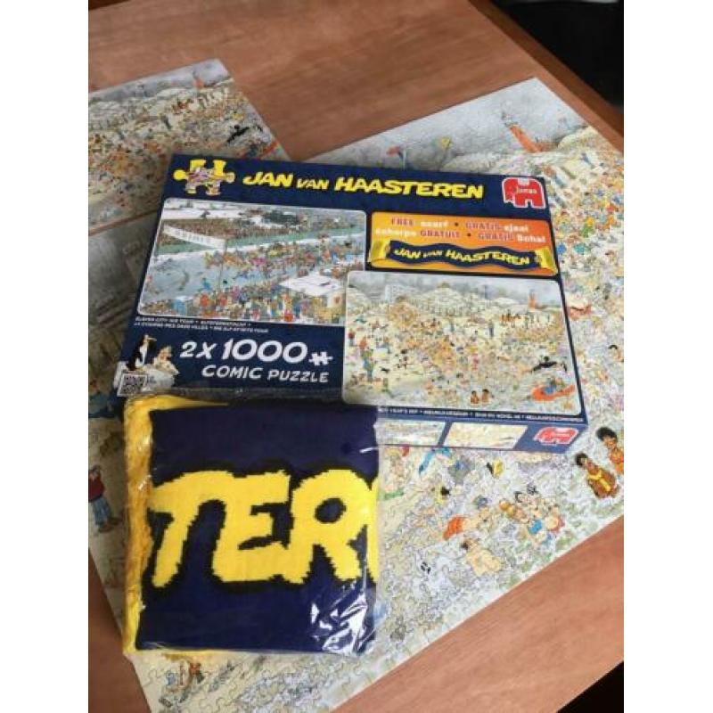 Jan van Haasteren puzzel 2 in 1 met sjaal