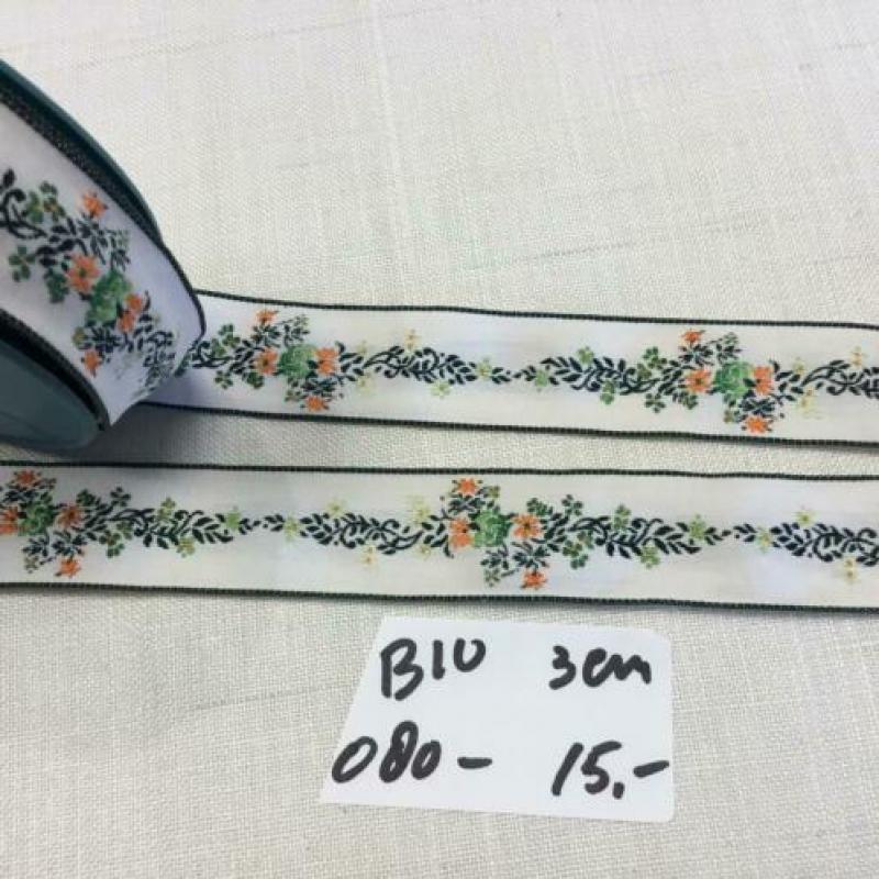 Retro band katoen 3 cm breed, art B10