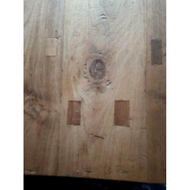 Eettafel massief eikenhout 200x100x79cm