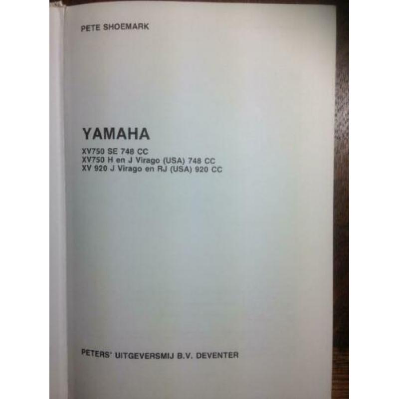 Motorboek Yamaha XV750-920 en TR1 modellen
