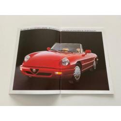 Alfa Romeo Spider 2.0 (Type 4) Brochure 1990