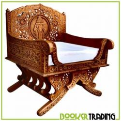 oude teak houten stoel [ibiza style] uniek item enige in NL!