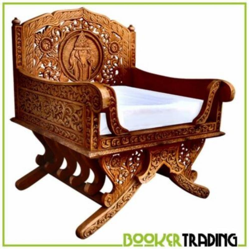 oude teak houten stoel [ibiza style] uniek item enige in NL!