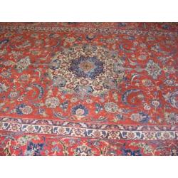 Antiek Handgeknoopt Perzisch Tapijt Esfahan Maat2.50X3.60,cm