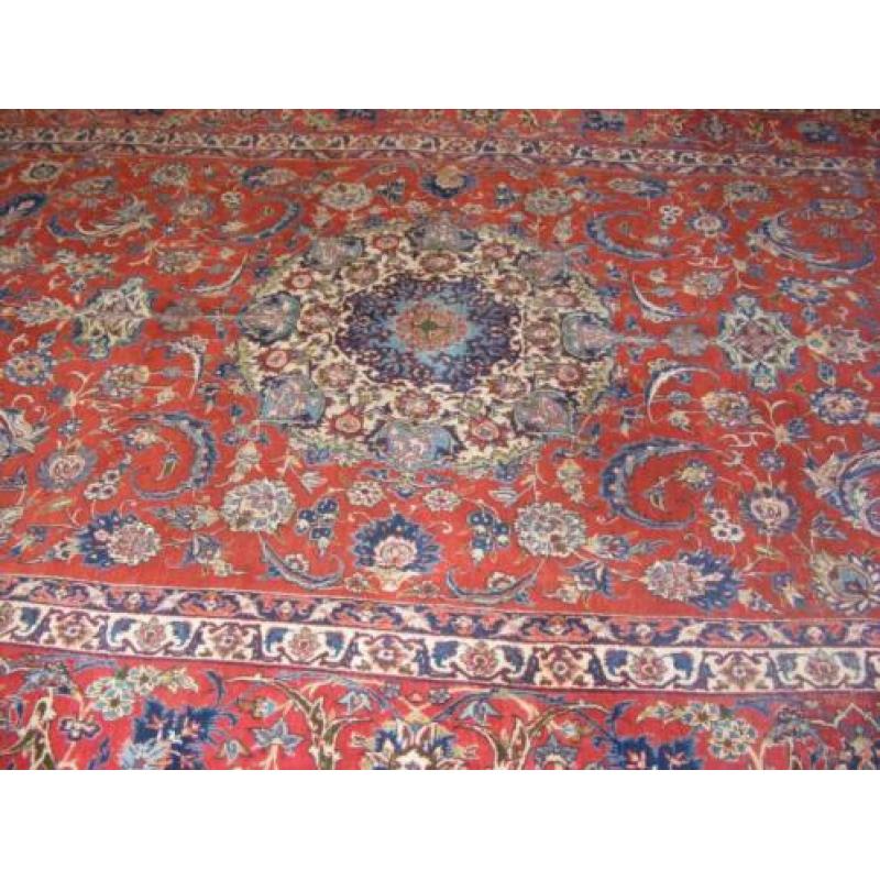 Antiek Handgeknoopt Perzisch Tapijt Esfahan Maat2.50X3.60,cm