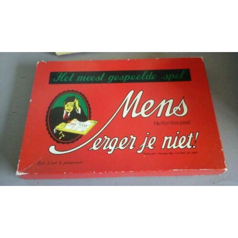 Set a 3 vintage spel mens erger je niet bingo puzzel aap