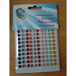 Gezicht steentjes glitter schmink facepaint