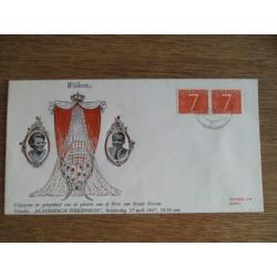 Nederland. FDC geboorte Willem Alexander 27 april 1967