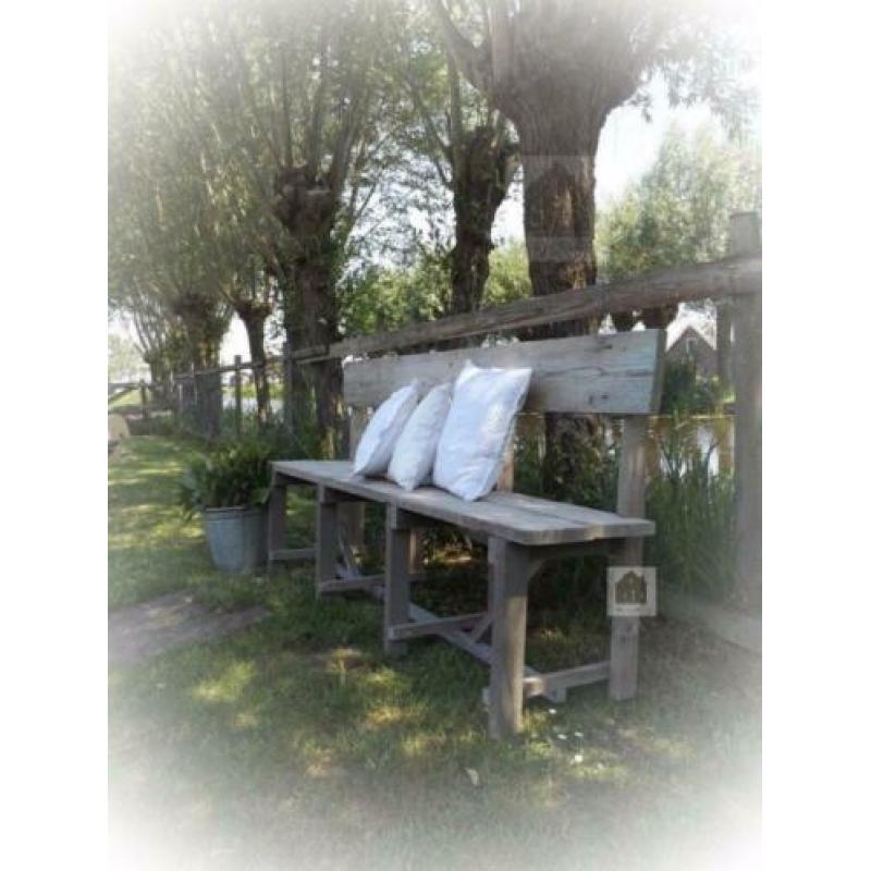 Topper! * Zitbank,eetbank,tuinbank,houten bank * sober