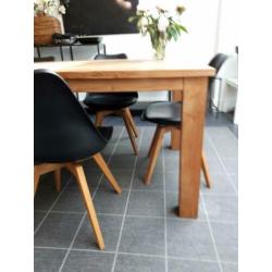 Eettafel massief eikenhout 200x100x79cm