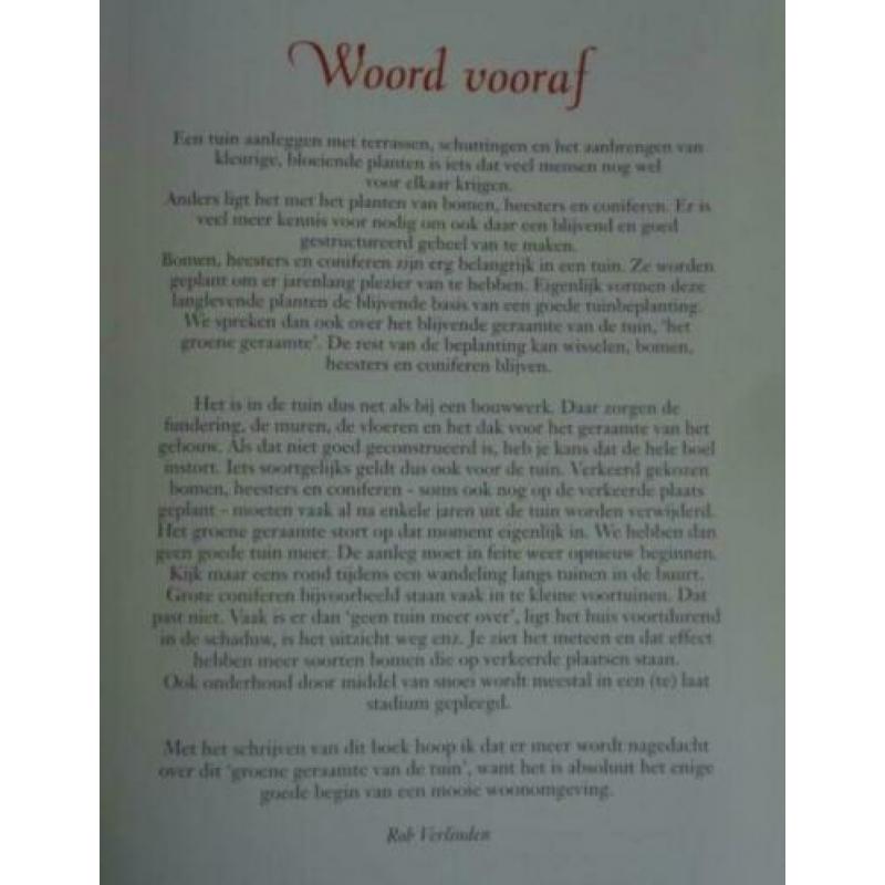 HET GROENE GERAAMTE DE BASIS VAN UW TUIN Rob Verlinden boek