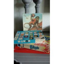 Set a 3 vintage spel mens erger je niet bingo puzzel aap