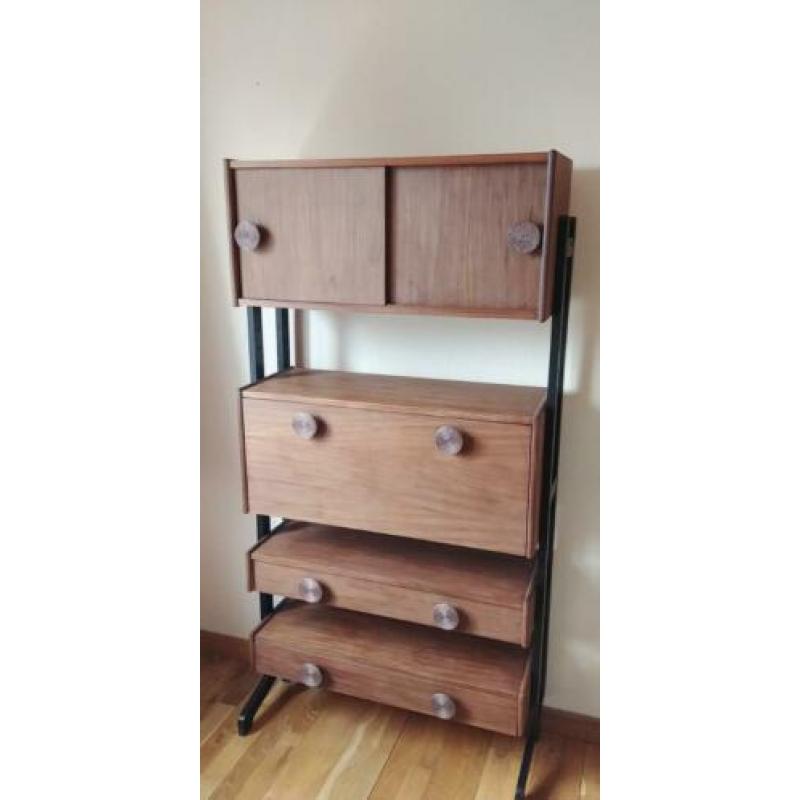 vintage jaren 60/70 simpla lux kast / wandmeubel