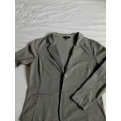 Blazer met visgraadmotief