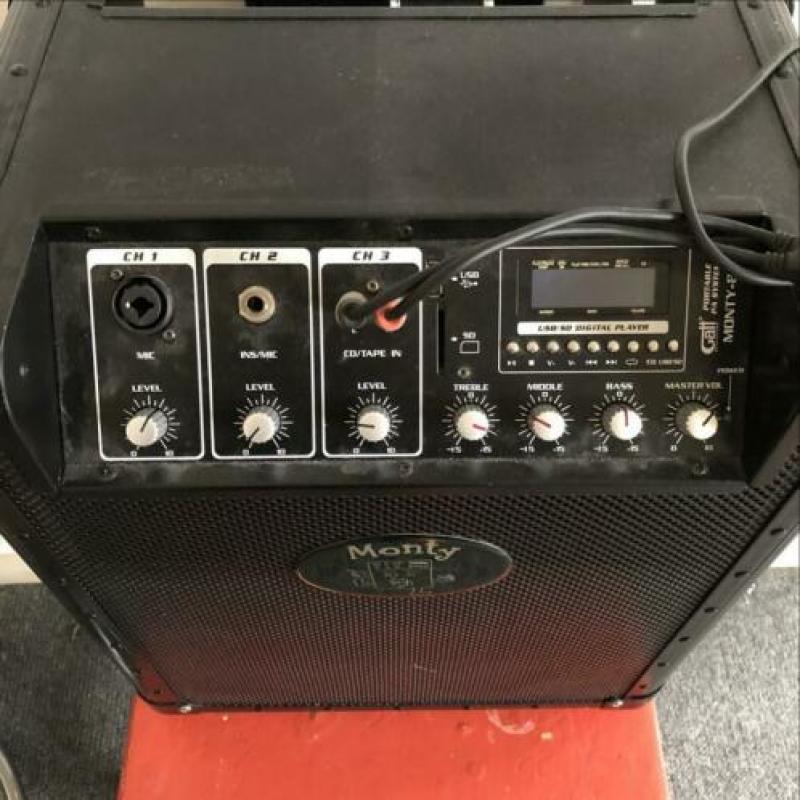 Mobiele speaker / Karaoke set