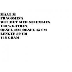 Maat m - fracomina - wit met print