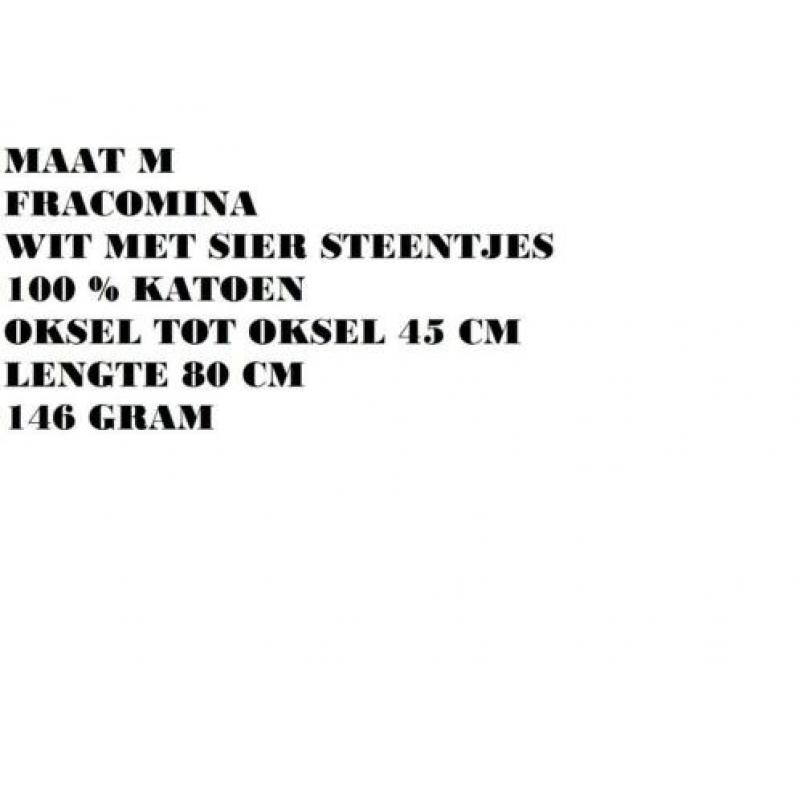 Maat m - fracomina - wit met print