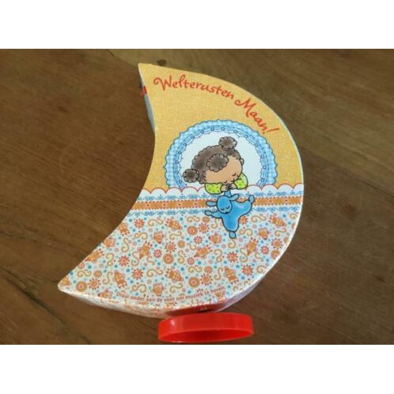 Pauline oud maan muziekdoos welterusten maan met 3 boekjes