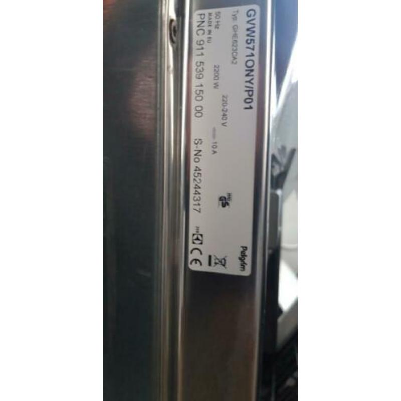 Pelgrim inbouw vaatwasser /afwasmachine GVW57 ONY