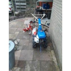 Iseki KC350F tuinfrees met Tielburger wentelploeg