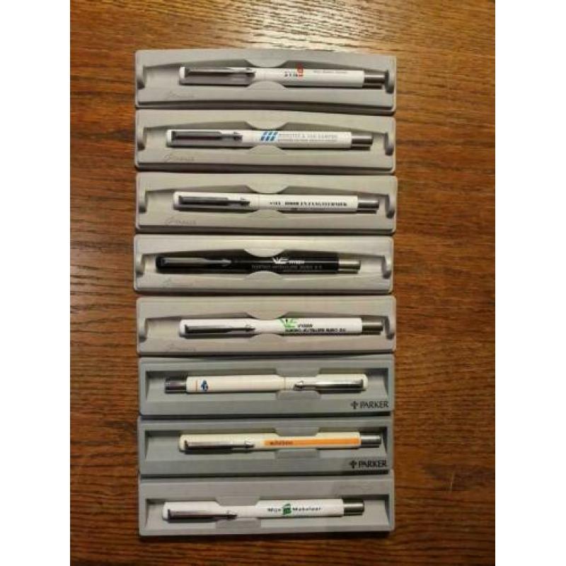 Parker fineliner pennen met reclame tekst