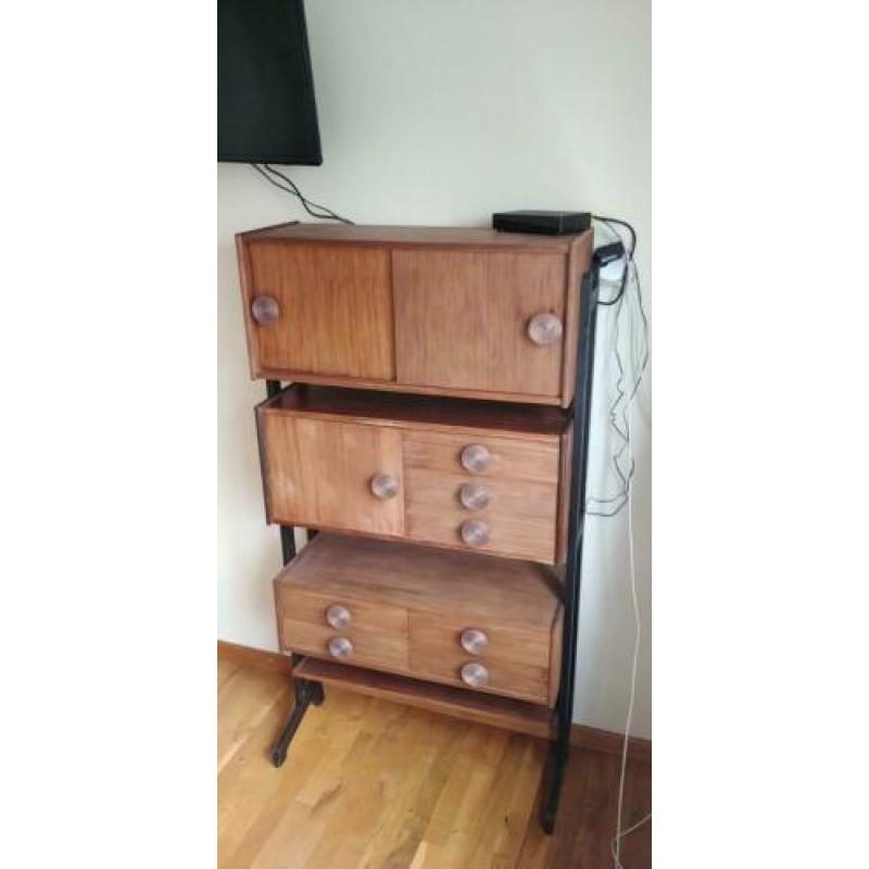 vintage jaren 60/70 simpla lux kast / wandmeubel