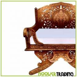 oude teak houten stoel [ibiza style] uniek item enige in NL!
