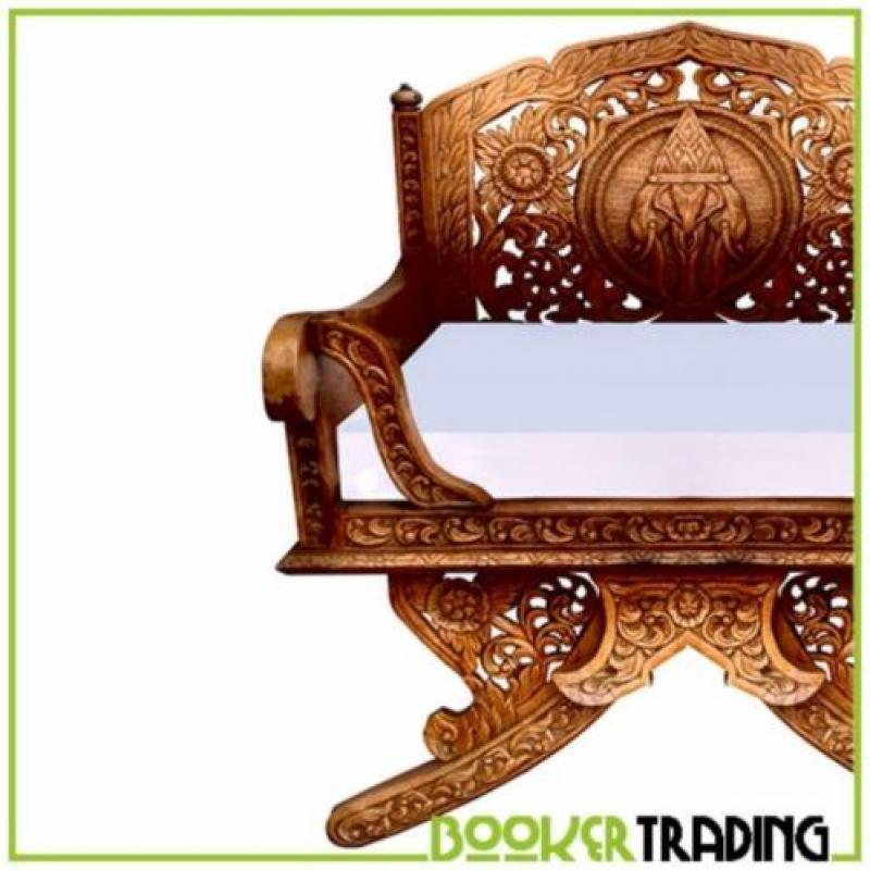 oude teak houten stoel [ibiza style] uniek item enige in NL!