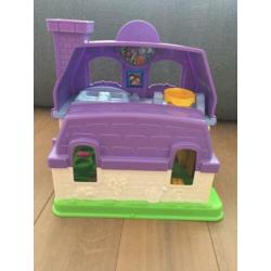 Little People huis met geluid incl. poppetjes, auto en fiets