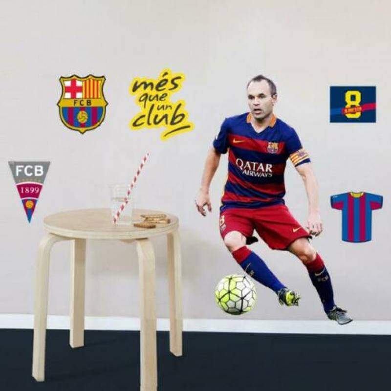 Suárez muursticker, FC Barcelona Voetbal muursticker -25%