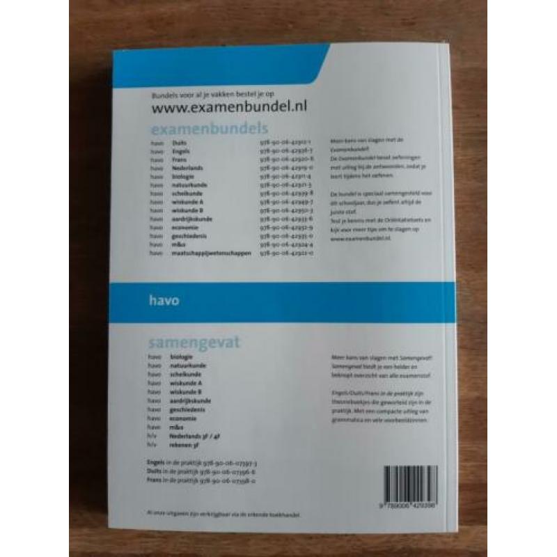 Niet gebruikte examenbundels van de havo