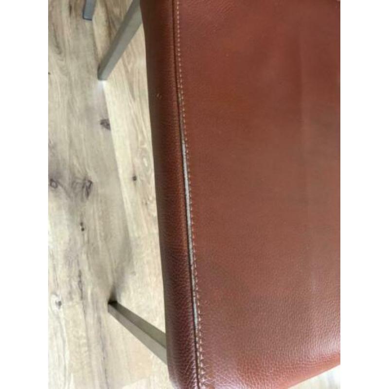 6 bordeauxrode eetkamerstoelen