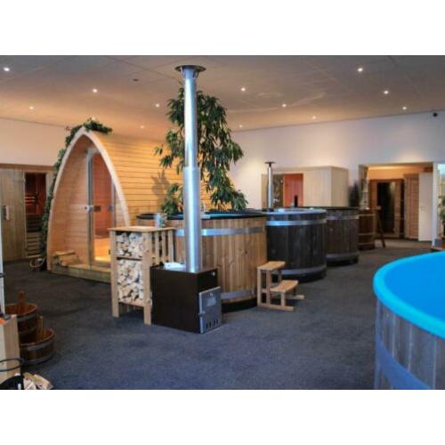 Alle soorten sauna's in de showroom van BASTU. Kom langs.