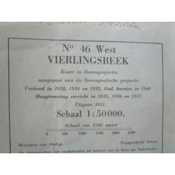 Kaart nr 52 West Venlo, verkend 1934, nr.46 Vierlingsbeek