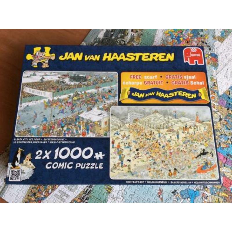 Jan van Haasteren puzzel 2 in 1 met sjaal