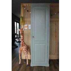 Brocante Babykamer / massief hout / vintage groen / uniek