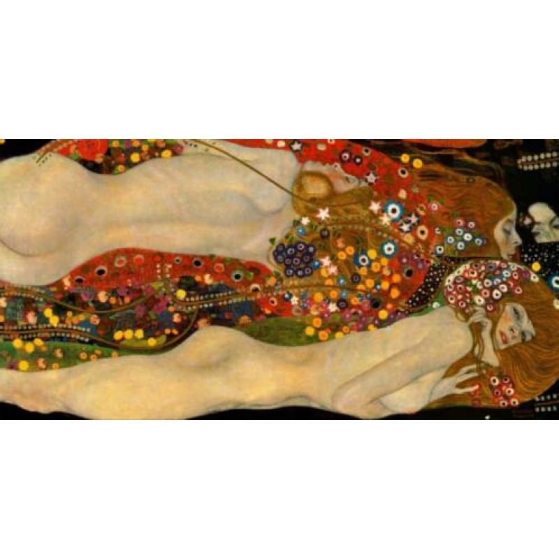 Gustav Klimt (1862) Giclee op doek " Twee vrouwen "
